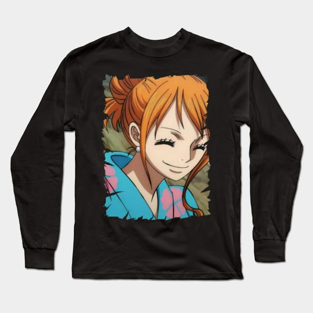 NAMI ANIME MERCHANDISE Long Sleeve T-Shirt by graficklisensick666